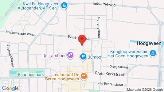 Kantorruimte for rent i Hoogeveen - kort over placeringen