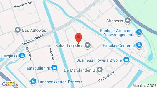 Kantorruimte for rent i Zwolle - kort over placeringen