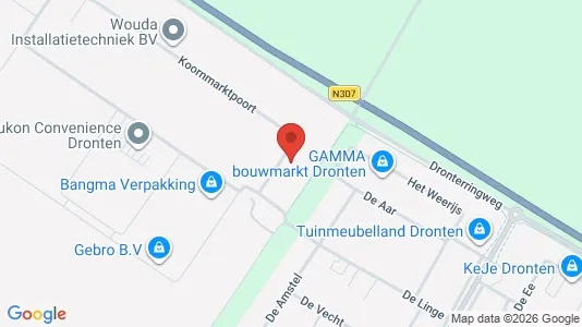 Bedrijfsruimtes for rent i Dronten - kort over placeringen