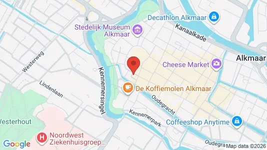 Kantorruimte for rent i Alkmaar - kort over placeringen