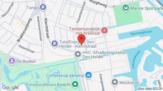 Bedrijfsruimtes for sale i Den Helder - kort over placeringen