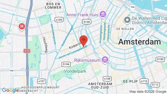 Horeca panden for rent i Amsterdam Oud-West - kort over placeringen