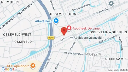 Kantorruimte for rent i Apeldoorn - kort over placeringen