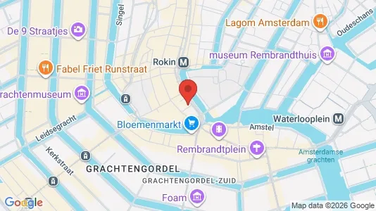 Kantorruimte for rent i Amsterdam Centrum - kort over placeringen