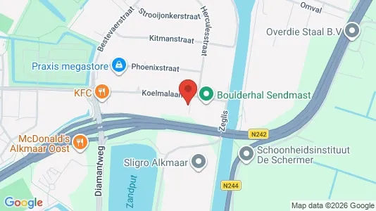 Kantorruimte for rent i Alkmaar - kort over placeringen