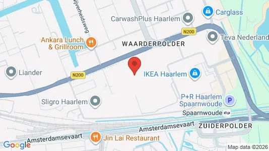 Bedrijfsruimtes for rent i Haarlem - kort over placeringen