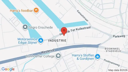 Bedrijfsruimtes for rent i Enschede - kort over placeringen