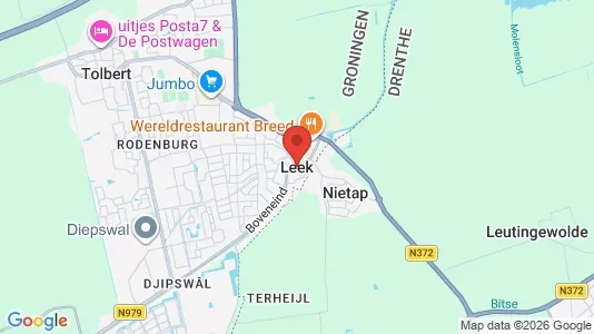 Winkels for rent i Leek - Foto uit Google Street View