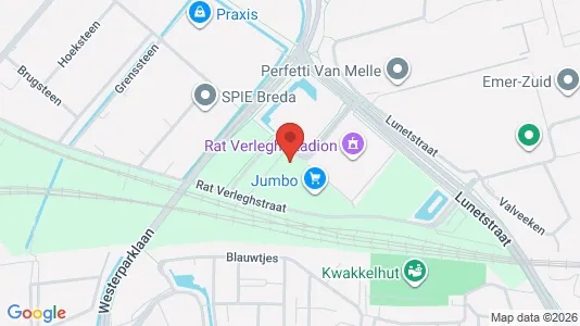 Kantorruimte for rent i Breda - kort over placeringen