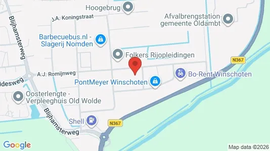 Bedrijfsruimtes for rent i Oldambt - kort over placeringen