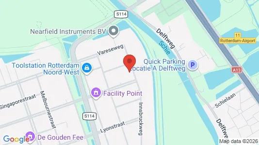 Bedrijfsruimtes for rent i Rotterdam Overschie - kort over placeringen
