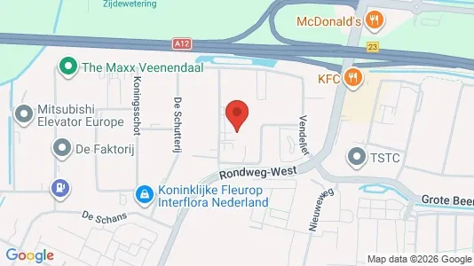 Kantorruimte for rent i Veenendaal - kort over placeringen