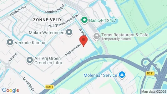 Bedrijfsruimtes for rent i Westland - kort over placeringen