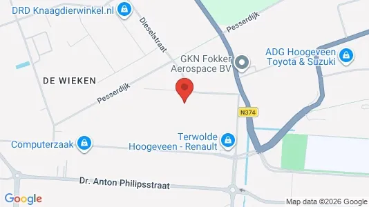 Bedrijfsruimtes for rent i Hoogeveen - Foto uit Google Street View