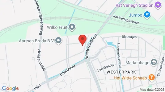 Kantorruimte for rent i Breda - kort over placeringen