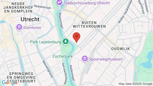 Kantorruimte for rent i Utrecht Oost - kort over placeringen