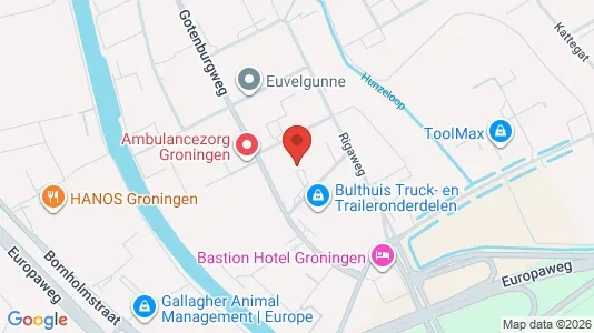 Bedrijfsruimtes for rent i Groningen - kort over placeringen