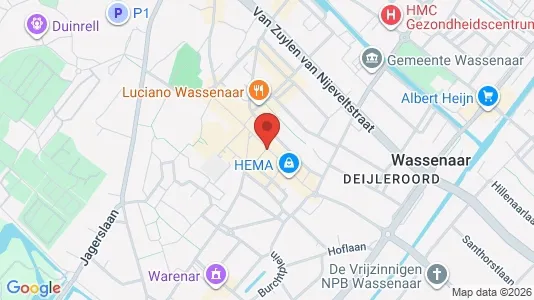 Kantorruimte for rent i Wassenaar - kort over placeringen