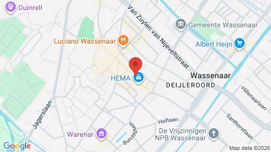 Kantorruimte for rent i Wassenaar - kort over placeringen
