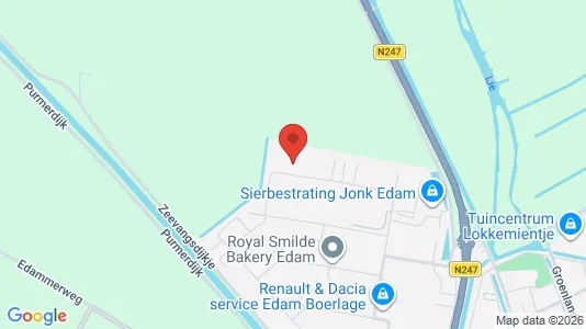 Bedrijfsruimtes for rent i Edam-Volendam - kort over placeringen