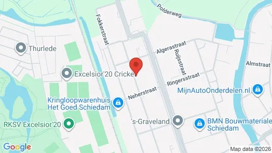 Bedrijfsruimtes for rent i Schiedam - kort over placeringen