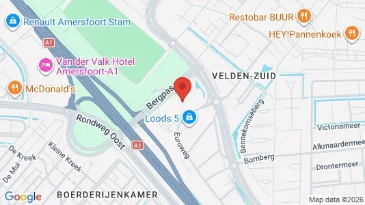 Kantorruimte for rent i Amersfoort - kort over placeringen