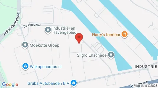 Bedrijfsruimtes for rent i Enschede - kort over placeringen