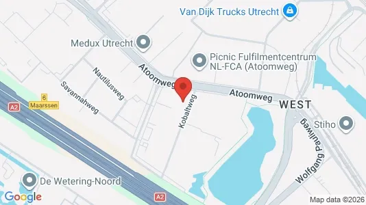 Kantorruimte for rent i Utrecht West - kort over placeringen