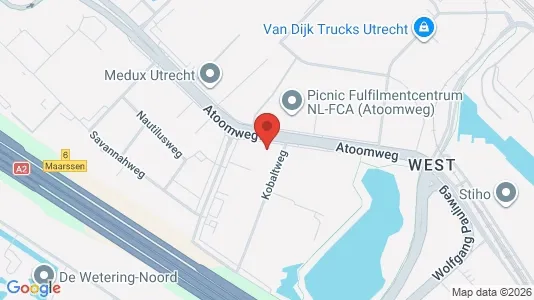 Kantorruimte for rent i Utrecht West - kort over placeringen