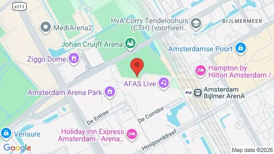 Kantorruimte for rent i Amsterdam-Zuidoost - kort over placeringen
