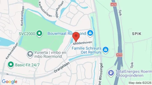 Kantorruimte for rent i Roermond - kort over placeringen