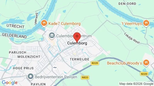 Kantorruimte for rent i Culemborg - kort over placeringen