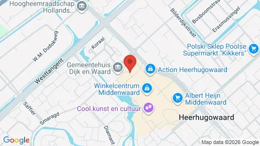 Kantorruimte for rent i Heerhugowaard - kort over placeringen