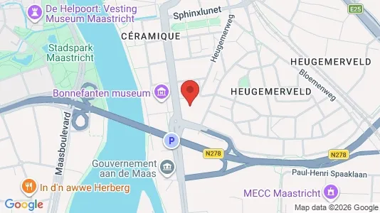Kantorruimte for rent i Maastricht - kort over placeringen