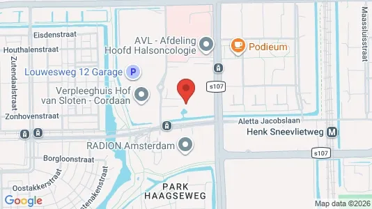 Kantorruimte for rent i Amsterdam Slotervaart - kort over placeringen