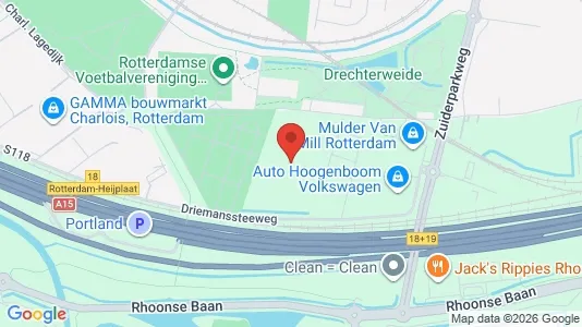 Bedrijfsruimtes for rent i Rotterdam Charlois - kort over placeringen
