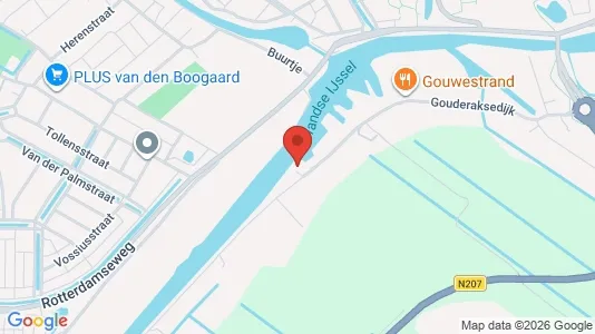 Bedrijfsruimtes for rent i Gouda - kort over placeringen