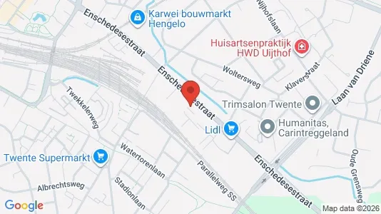 Bedrijfsruimtes for rent i Hengelo - kort over placeringen