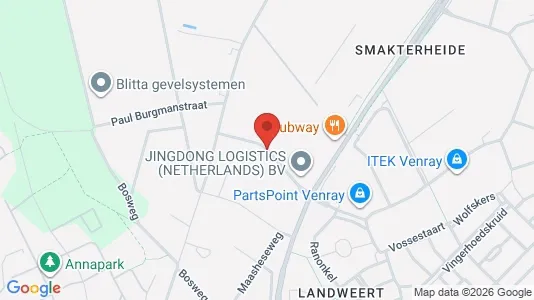 Kantorruimte for rent i Venray - kort over placeringen
