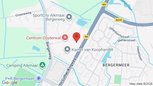 Kantorruimte for rent i Alkmaar - kort over placeringen