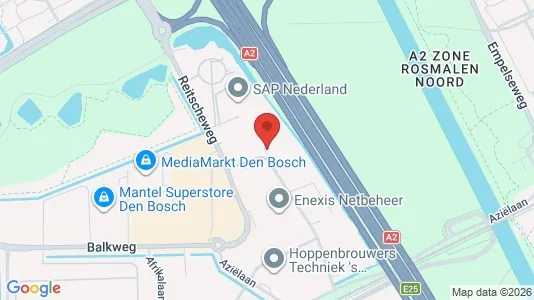 Kantorruimte for rent i Den Bosch - kort over placeringen