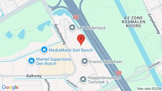Kantorruimte for rent i Den Bosch - kort over placeringen