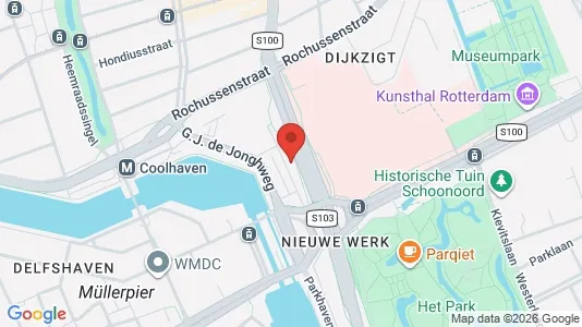 Kantorruimte for rent i Rotterdam Centrum - kort over placeringen