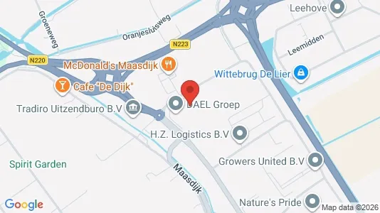 Kantorruimte for rent i Westland - kort over placeringen