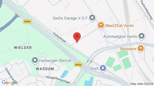 Bedrijfsruimtes for rent i Venlo - kort over placeringen