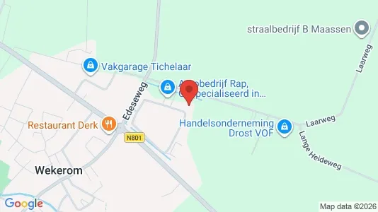 Bedrijfsruimtes for rent i Ede - kort over placeringen