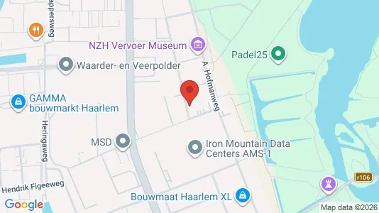 Bedrijfsruimtes for rent i Haarlem - kort over placeringen