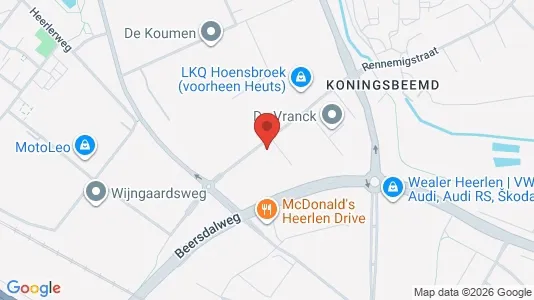 Bedrijfsruimtes for rent i Heerlen - kort over placeringen