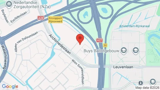 Kantorruimte for rent i Utrecht Oost - kort over placeringen