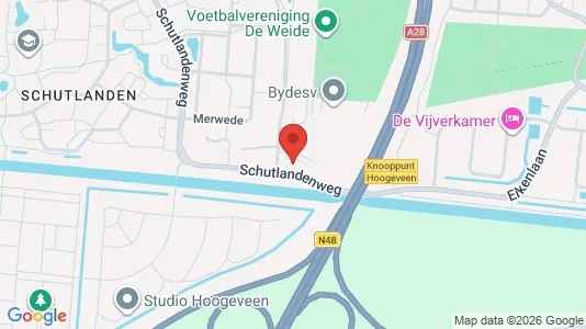 Kantorruimte for rent i Hoogeveen - kort over placeringen